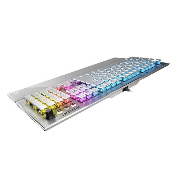 Roccat Vulcan 122 AIMO Gaming Keyboard, Titan Switch Tactile, RGB, US Layout,Silver