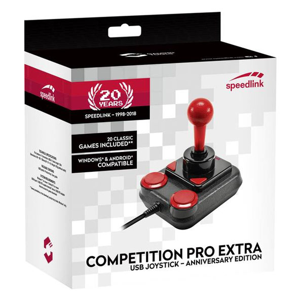 Speedlink Competition Pro Extra USB Joystick PC, black-red Speedlink Competition Pro Extra USB Joystick PC, black-red