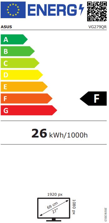ASUS Gamer monitor VG279QR 27" LED