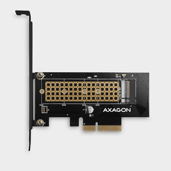 AXAGON PCEM2-N, PCIe x4 - M.2 NVMe M-key slot Adapter, LP-vel