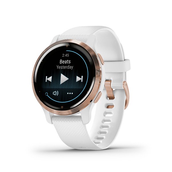 Garmin Venu 2S, rose arany/fehér