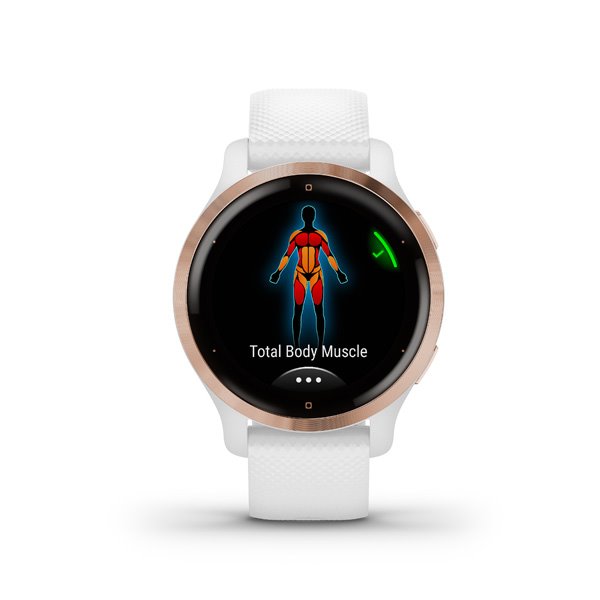 Garmin Venu 2S, rose arany/fehér