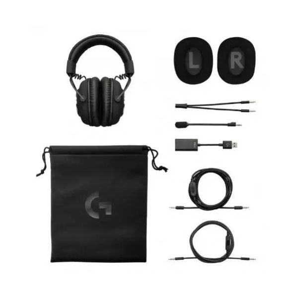 Logitech G PRO X - headset, 7.1 térhangzás - fekete
