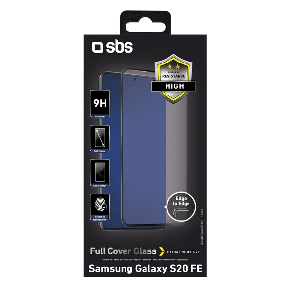 Edzett üveg SBS Full Cover for Samsung Galaxy S20 FE - G780G, fekete Edzett üveg SBS Full Cover for Samsung Galaxy S20 FE - G780G, fekete