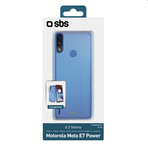 SBS Tok Skinny for  Motorola Moto E7 Power, átlátszó