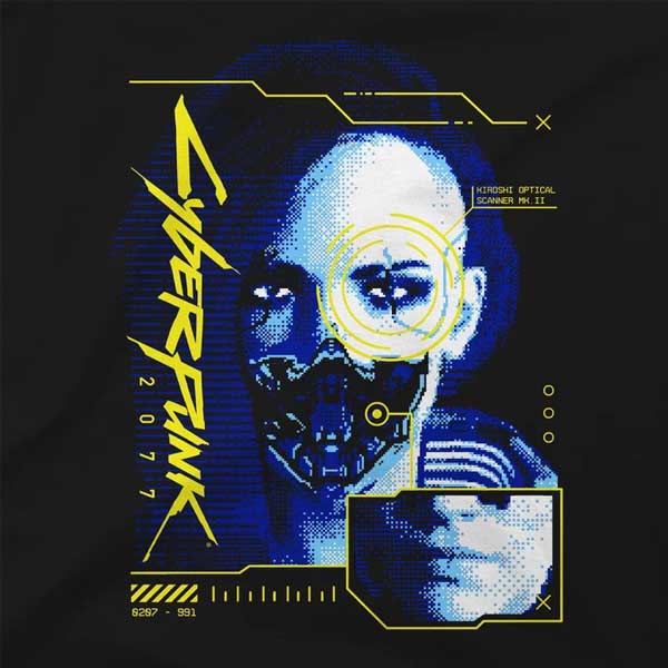 Póló Cyber Face Premium (Cyberpunk 2077) L Póló Cyber Face Premium (Cyberpunk 2077) L