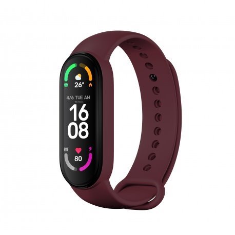 Rhinotech szíj for Xiaomi Mi Band 5/6, dark red