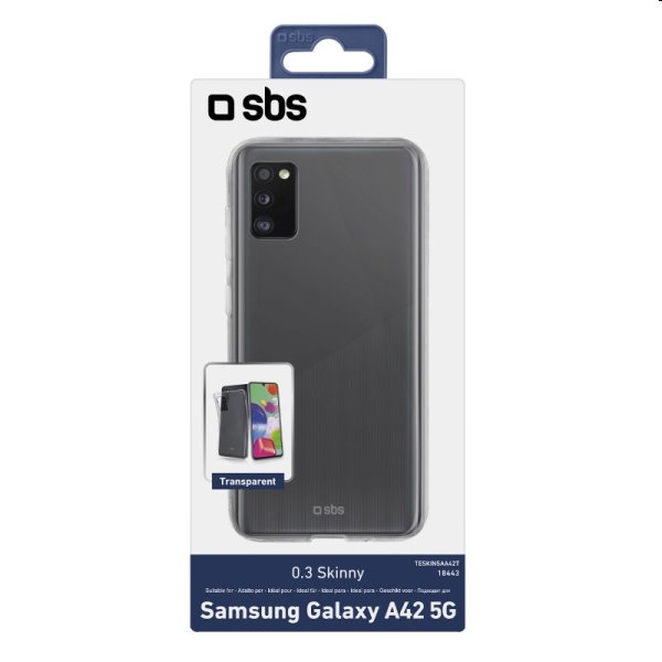 SBS Tok Skinny for Samsung Galaxy A42 5G - A426B, átlátszó SBS Tok Skinny for Samsung Galaxy A42 5G - A426B, átlátszó