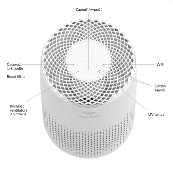 TrueLife AIR Purifier P3 WiFi - levegőtisztító