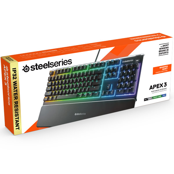 Gamer billentyűzet SteelSeries Apex 3 US
