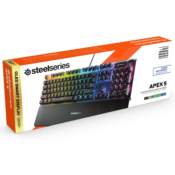 Gamer billentyűzet SteelSeries Apex 5 US