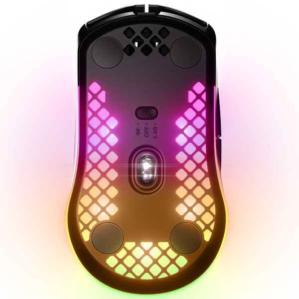 Gamer egér SteelSeries Aerox 3 Vezeték nélküli, Fekete