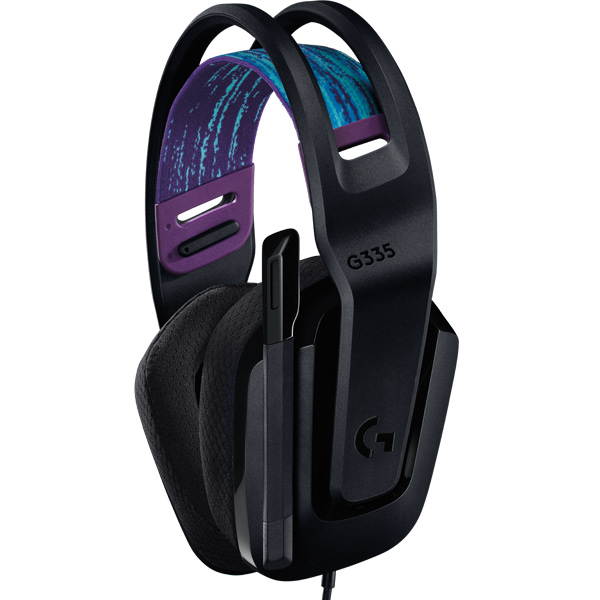gamer fülhallgató Logitech G335 Wired, black