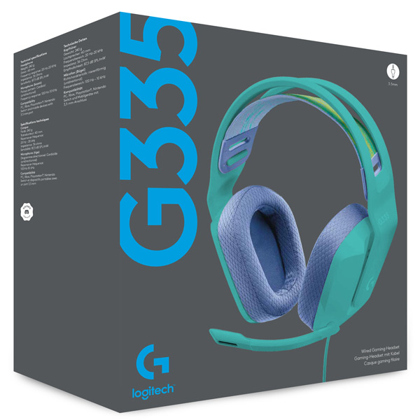 gamer fülhallgató Logitech G335 Wired, mint