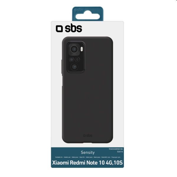 Tok SBS Sensity for Xiaomi Redmi Note 10/10S, fekete Tok SBS Sensity for Xiaomi Redmi Note 10/10S, fekete