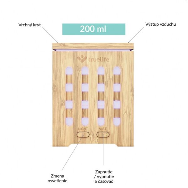 TrueLife AIR Diffuser D7 Bamboo - aroma diffúzor