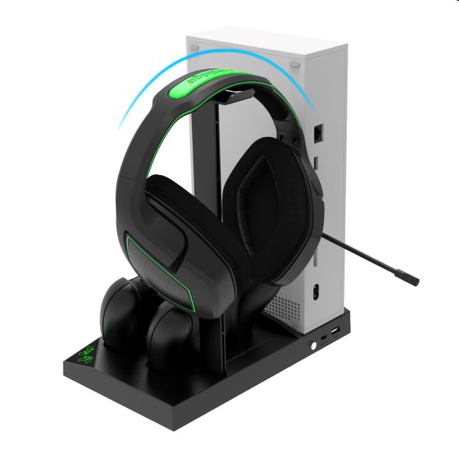iPega XBS013 Dokkoló állomás Xbox Series S, Vezeték nélküli Kontroller és Fejhallgató számára + tölthető elemek