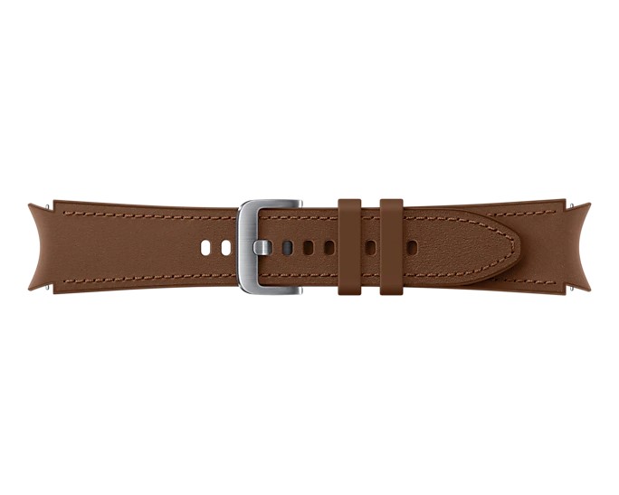 Tartalék hibrid bőr óraszíj  Samsung Galaxy Watch4 (méret M/L), camel