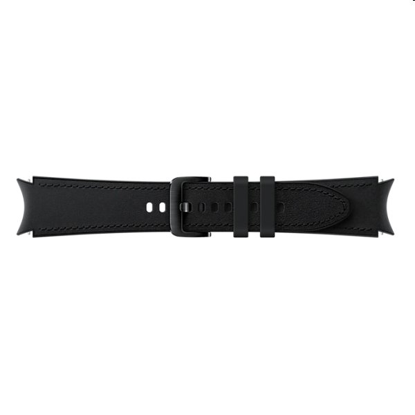 Tartalék hibrid bőr óraszíj  Samsung Galaxy Watch4 (méret S/M), black