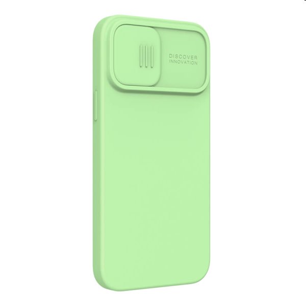 Nillkin CamShield Silky Magnetic szilikon hátlapi tok for iPhone 13 Pro Max, zöld