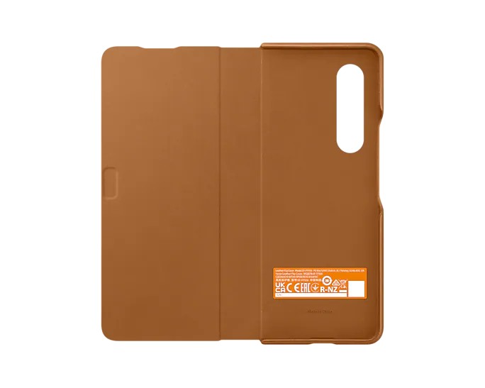 Tok Leather Flip Cover Samsung Galaxy Z Fold3, camel Tok Leather Flip Cover Samsung Galaxy Z Fold3, camel