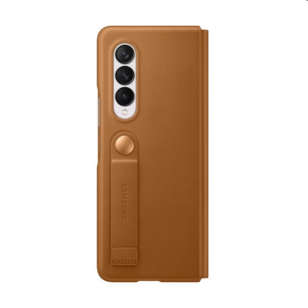 Tok Leather Flip Cover Samsung Galaxy Z Fold3, camel Tok Leather Flip Cover Samsung Galaxy Z Fold3, camel