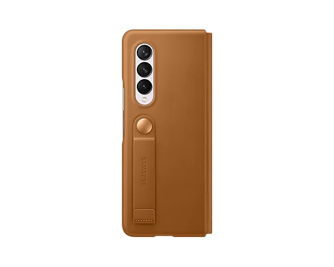 Tok Leather Flip Cover Samsung Galaxy Z Fold3, camel Tok Leather Flip Cover Samsung Galaxy Z Fold3, camel