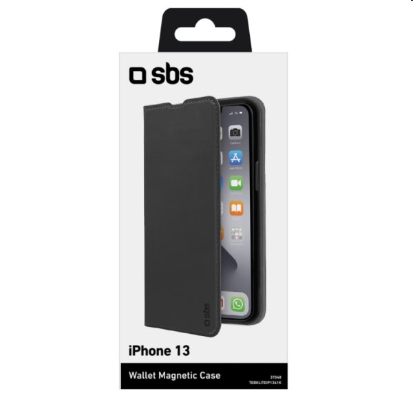 Tok SBS Book Wallet Lite iPhone 13, fekete Tok SBS Book Wallet Lite iPhone 13, fekete