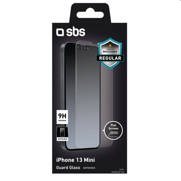 Edzett üveg SBS  iPhone 13 mini, clear