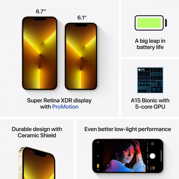Apple iPhone 13 Pro Max 256GB, arany