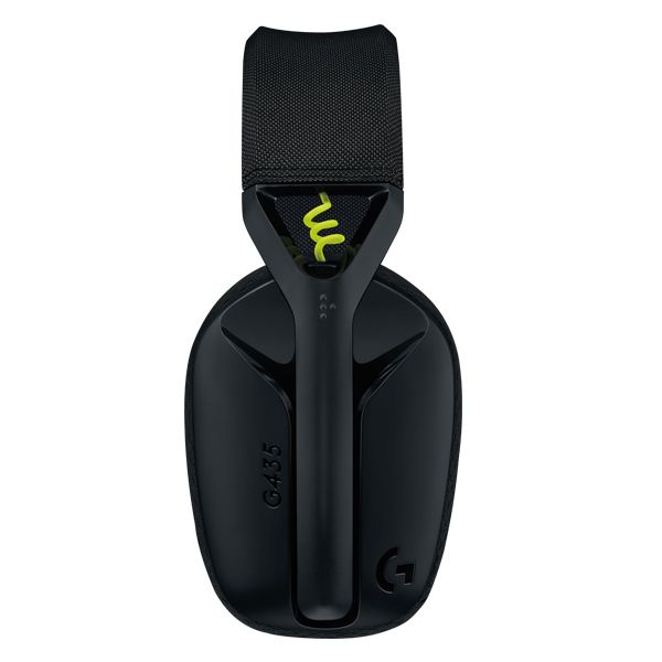 Logitech G435 LIGHTSPEED - vezeték nélküli gamer fejhallgató - fekete/sárga
