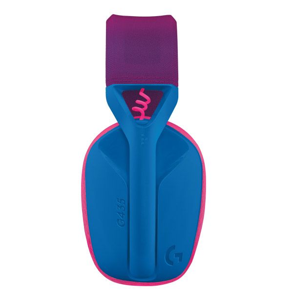 Logitech G435 LIGHTSPEED - vezeték nélküli gamer fejhallgató - kék/málna