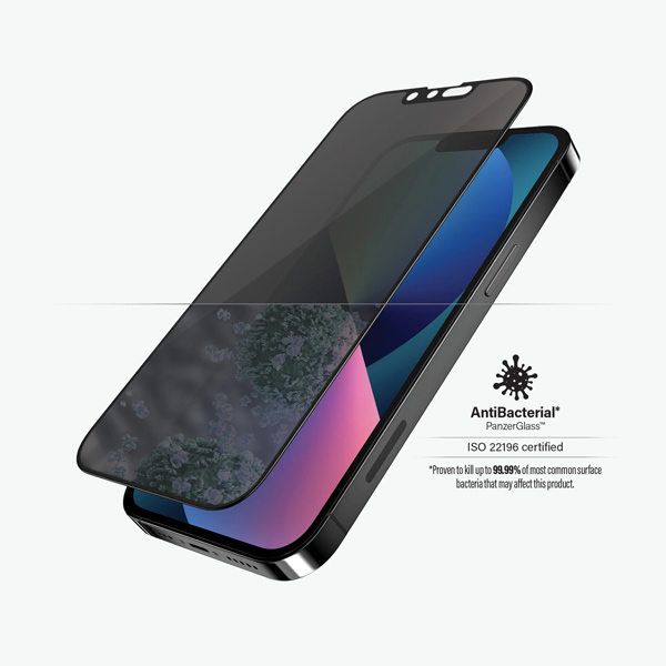 Temperált védőüveg PanzerGlass Case Friendly AB magánszűrővel Apple iPhone 13/13 Pro, fekete