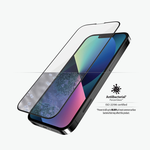 Temperált védőüveg PanzerGlass Case Friendly Apple iPhone 13/13 Pro, fekete