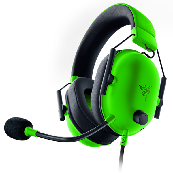 Gamer Fejhallgató Razer Blackshark V2 X, zöld