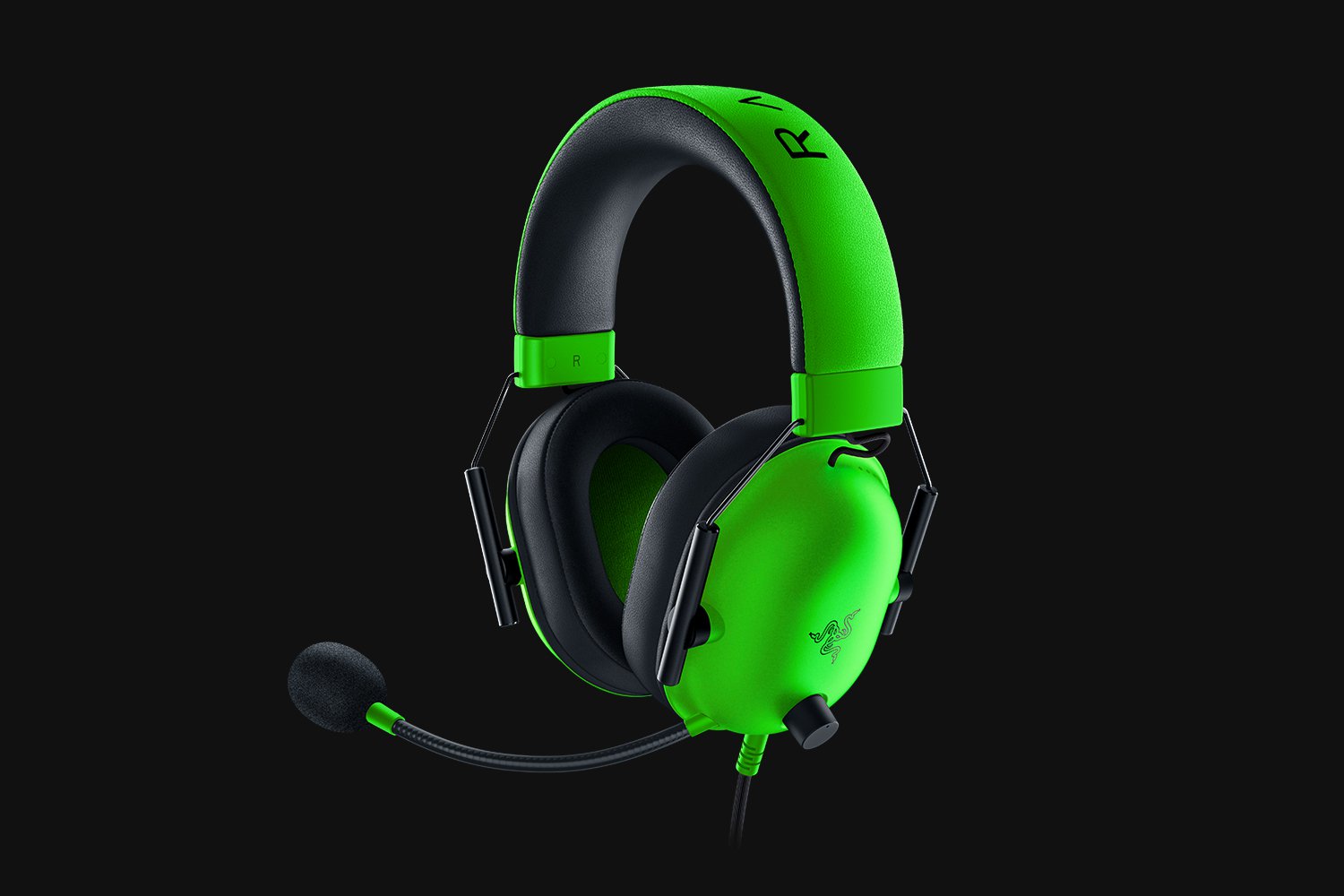 Gamer Fejhallgató Razer Blackshark V2 X, zöld
