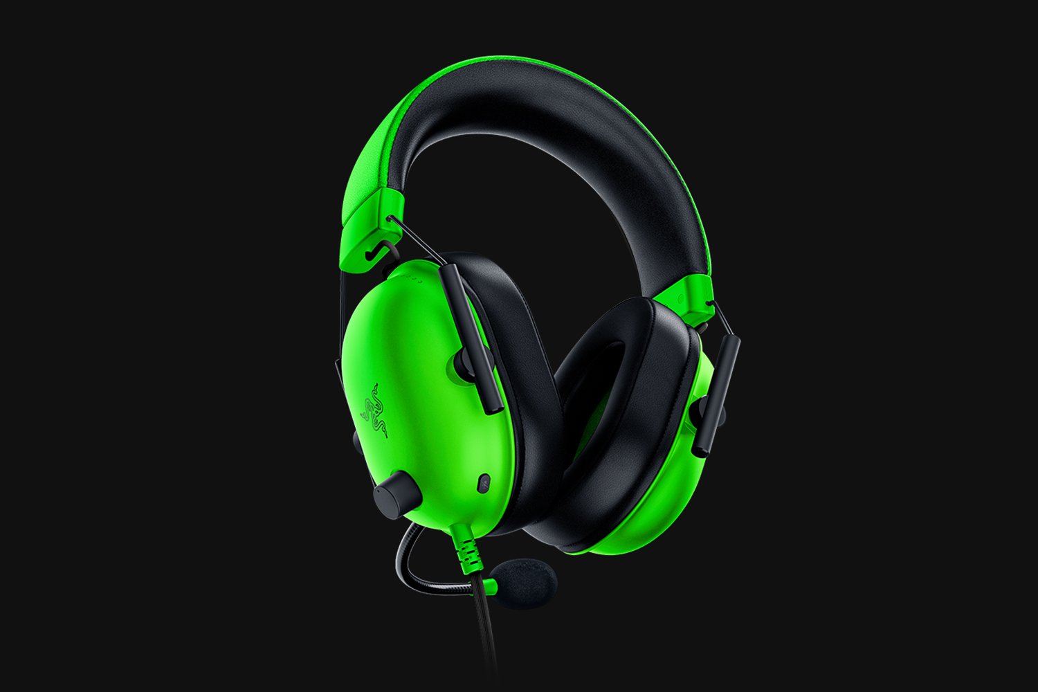 Gamer Fejhallgató Razer Blackshark V2 X, zöld