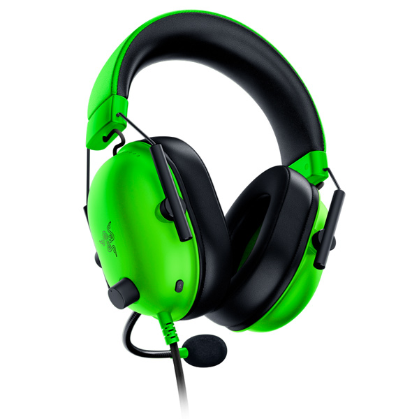 Gamer Fejhallgató Razer Blackshark V2 X, zöld