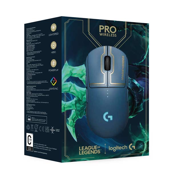 Logitech G PRO Vezeték nélküli Játékos Egér (League of Legends Kiadás)