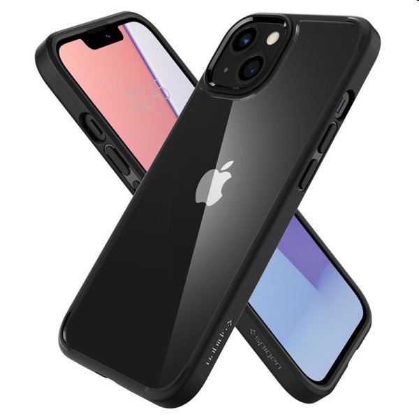 Tok Spigen Crystal Hybrid for Apple iPhone 13, fekete