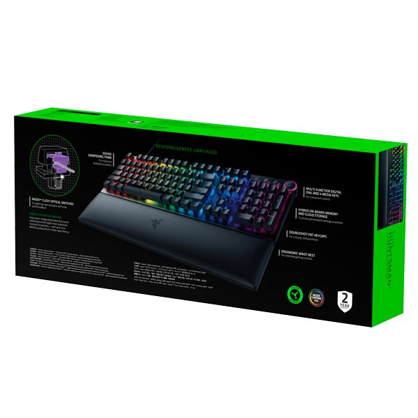 Razer Huntsman V2 (Purple Switch kapcsolók) US