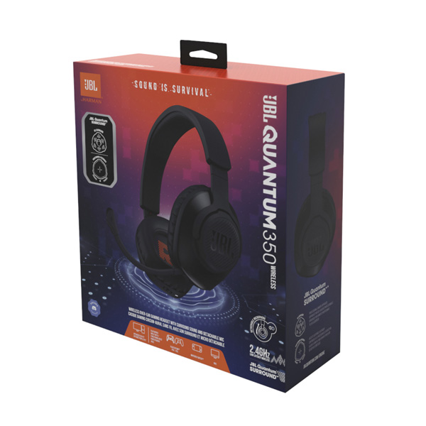 JBL Quantum 350W Black fejhallgató