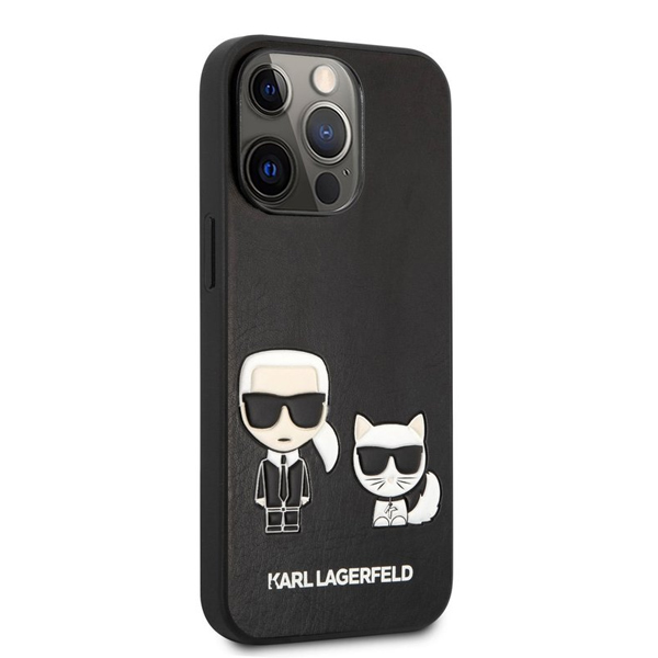 Tok Karl Lagerfeld and ChoupettePU Leather for iPhone 13 Pro, black Tok Karl Lagerfeld and ChoupettePU Leather for iPhone 13 Pro, black