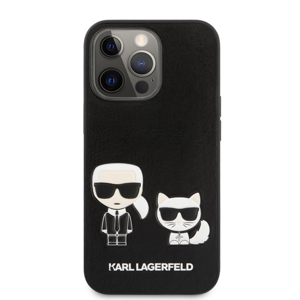 Tok Karl Lagerfeld and ChoupettePU Leather for iPhone 13 Pro, black Tok Karl Lagerfeld and ChoupettePU Leather for iPhone 13 Pro, black