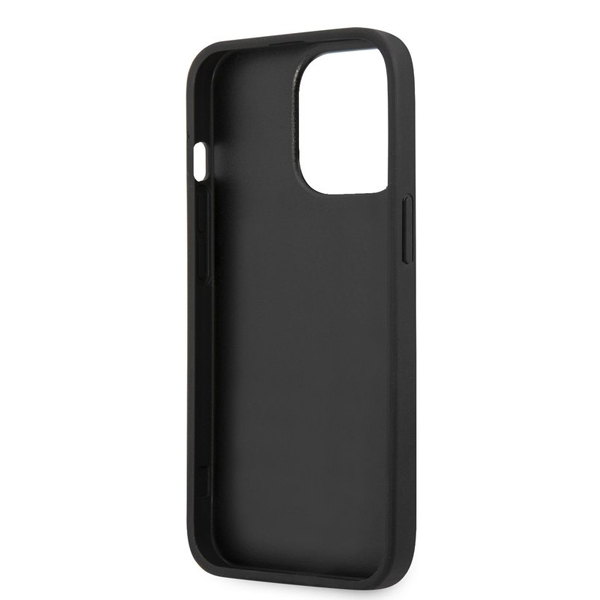 Tok Karl Lagerfeld PU Saffiano Karl and Choupette Heads for iPhone 13 Pro, black