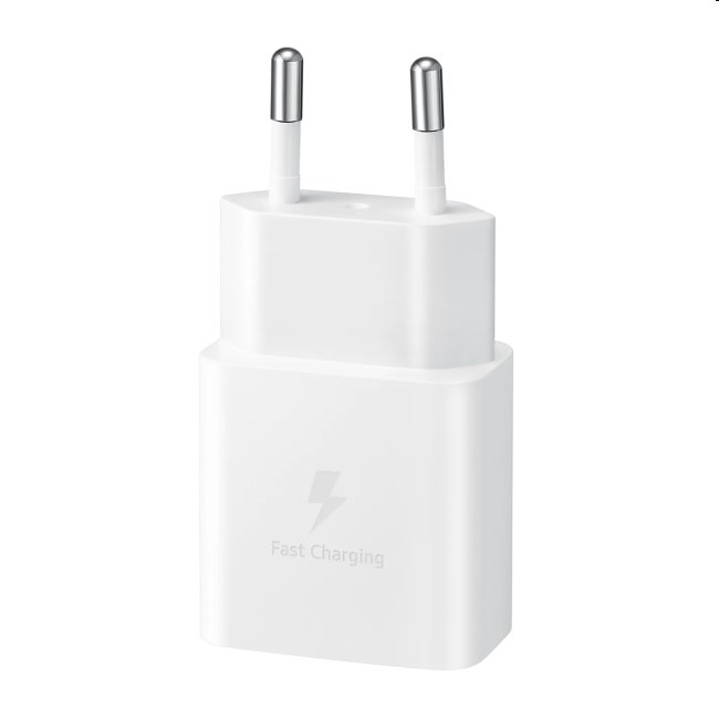 Gyorstöltő Samsung 15W USB-C kábellel, fehér