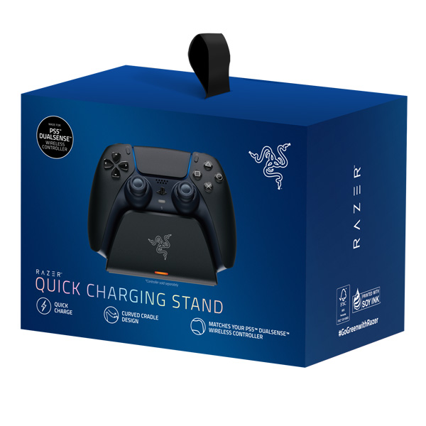 Razer Universal Quick Charging Stand állvány PlayStation 5 számára, Midnight Fekete