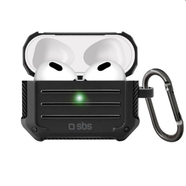 SBS Ütésálló Tok for Apple AirPods 3, fekete SBS Ütésálló Tok for Apple AirPods 3, fekete