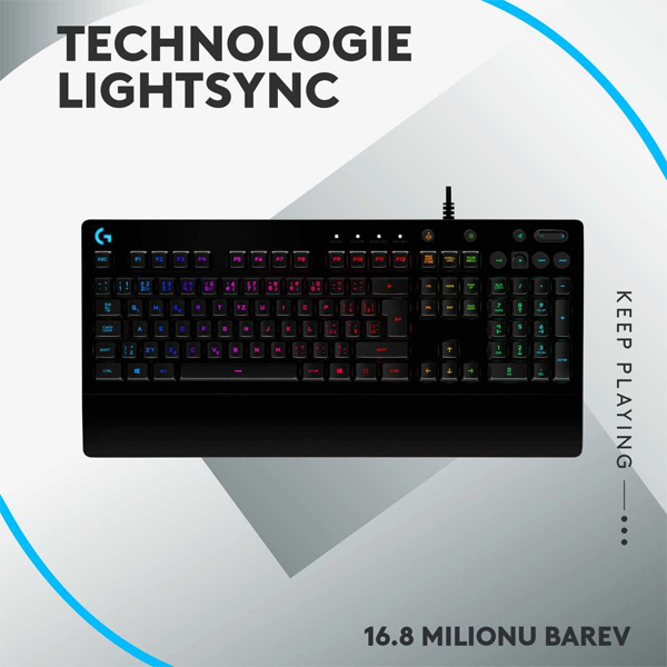 Gamer billentyűzet Logitech G213 Prodigy CZ/SK
