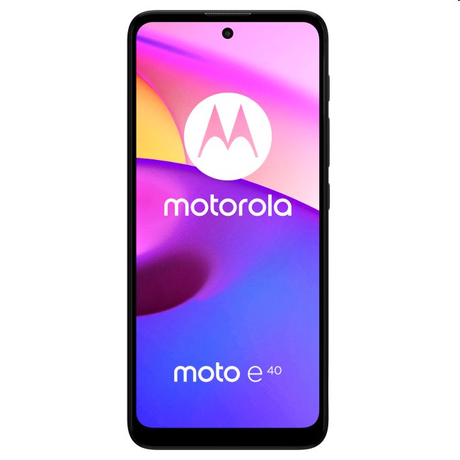 Motorola Moto E40, 4/64GB, carbon szürke